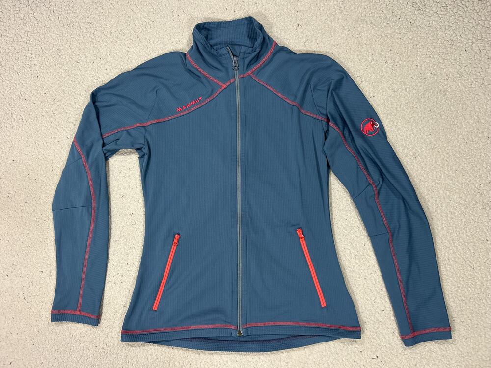 Mammut Jacket Womens Small Blue Eiger Extreme Fleece Lightweight Hiking Outdoor
